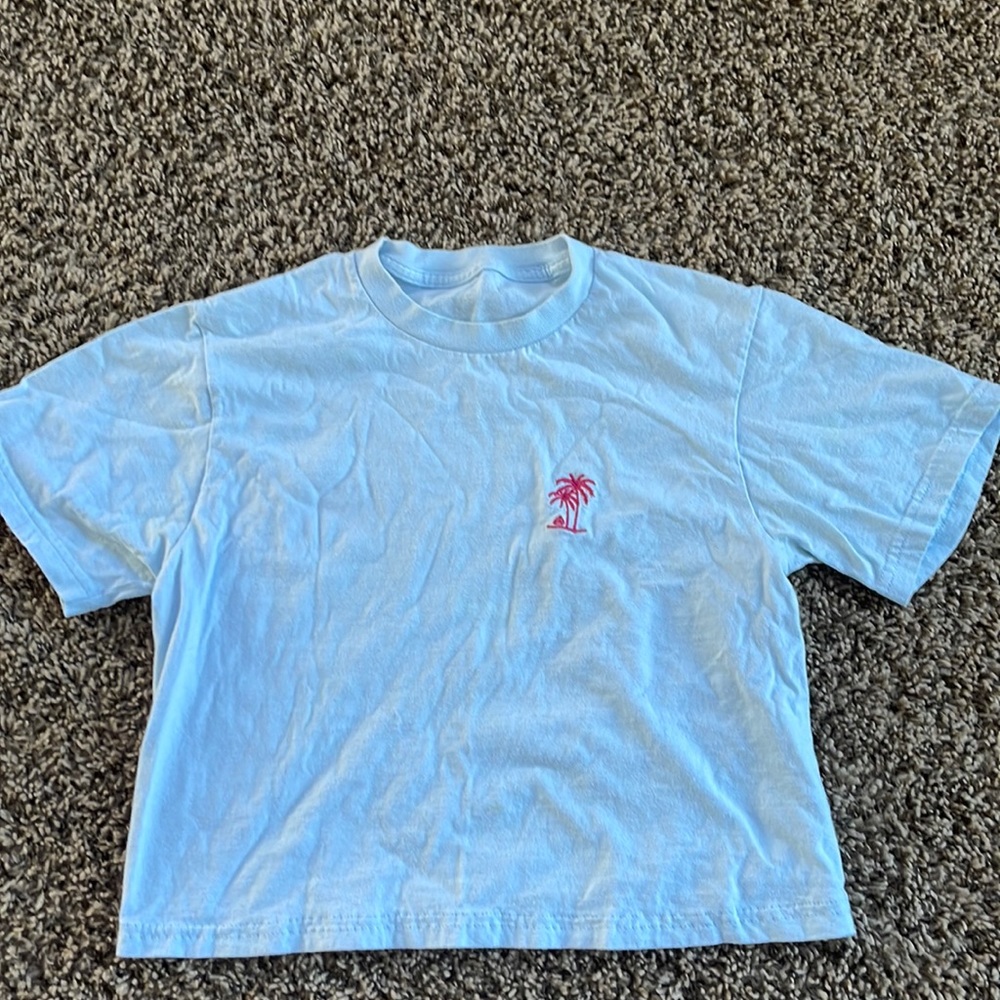 Baby Blue Crop Top Active Ride Shop